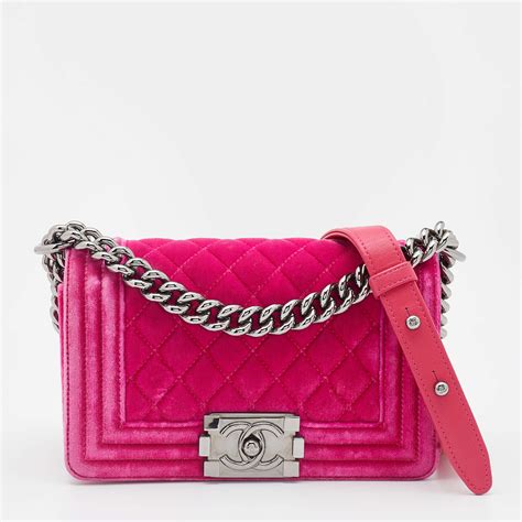 chanel boy bag pink velvet|coco chanel boyfriend bag.